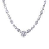 6.48ct 18k White Gold Diamond Necklace